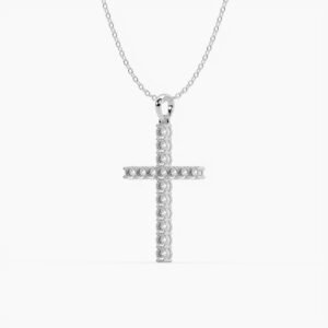 Classic Iced Cross Pendant