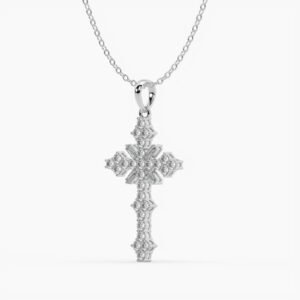 Crowned Cross Nail Pendant