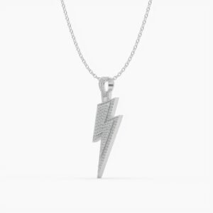 ROCKZS Thunder Pendant— White CZ