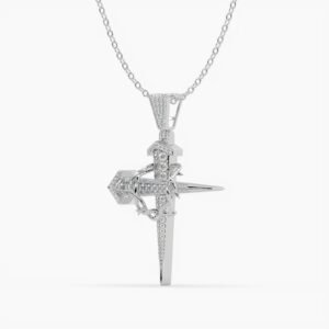 ROCKZS Holy vengeance pendant - White CZ